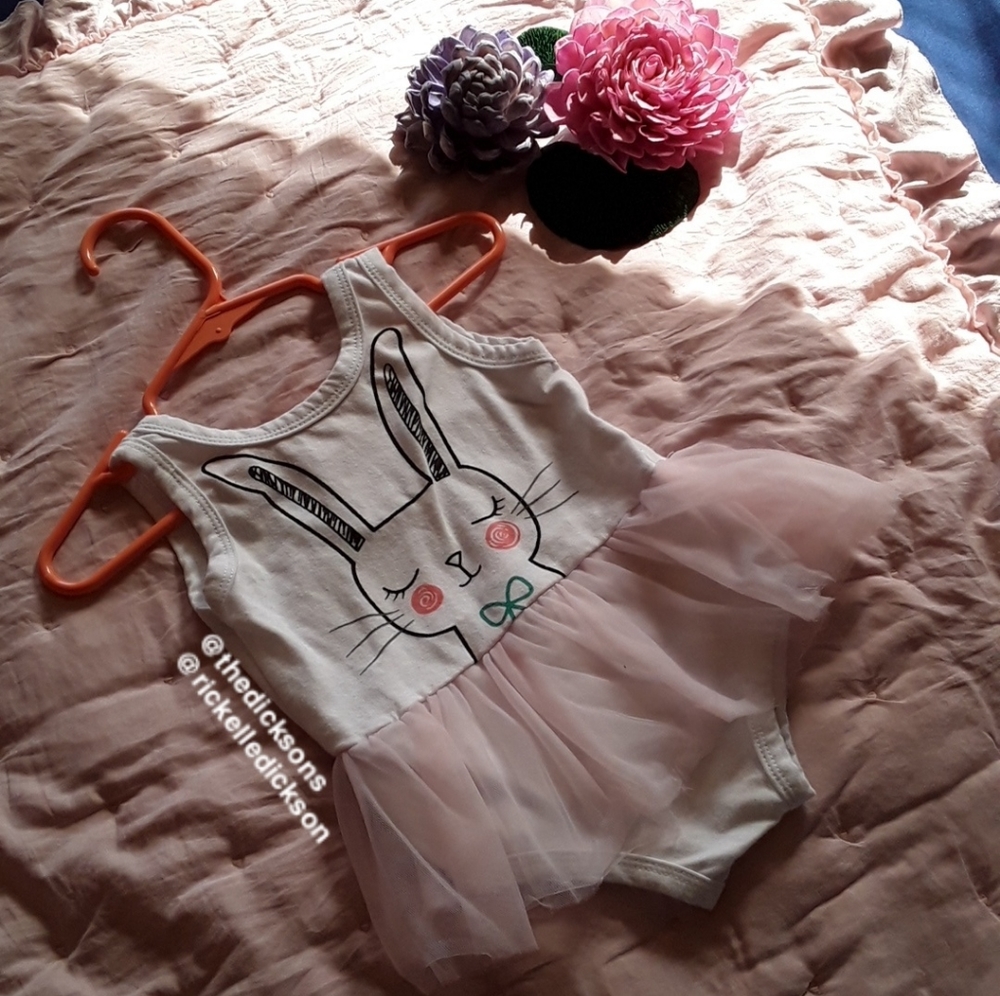 Bunny Leotard w/ Tutu 6-9M